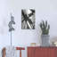 Art mural en métal «Expression Abstract I White Crop» par Shirley Novak-102368369