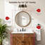 Miroir mural rond à cadre en bois - cadre épais de 2,5 pouces-943353696-943353699