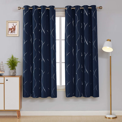 Kellda Thermal Room Darkening Polyester Curtain Panels