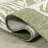 Craigwood High-Low Two-Tone Monstera Leaf Light Green/Ivory Indoor/Outdoor Rug-1773960082