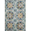 Tapis bleu lavable à motif géométrique-1517406531