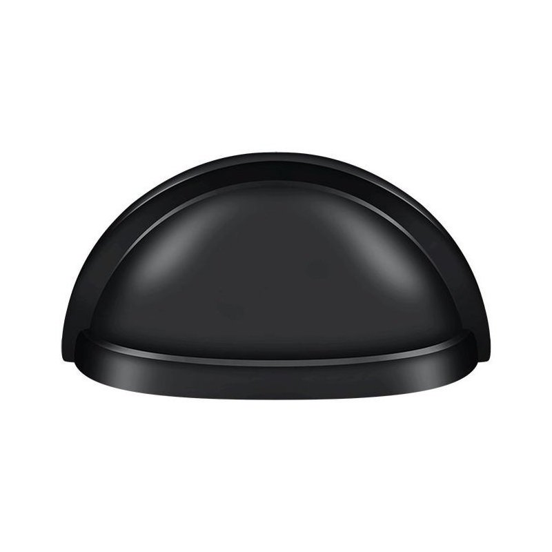Poignée coquille ovale Deltana K43U26 3-1 / 2 po; finition chrome brillant, Chrome poli