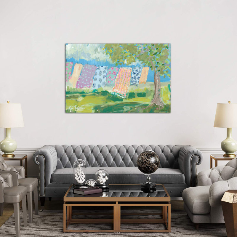 Laundry Day by Kait Roberts - Wrapped Canvas Painting, 66.04 cm H x 45.72 cm W x 3.175 cm D