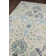 Tapis ikat en laine touffeté à la main bleu Annechien