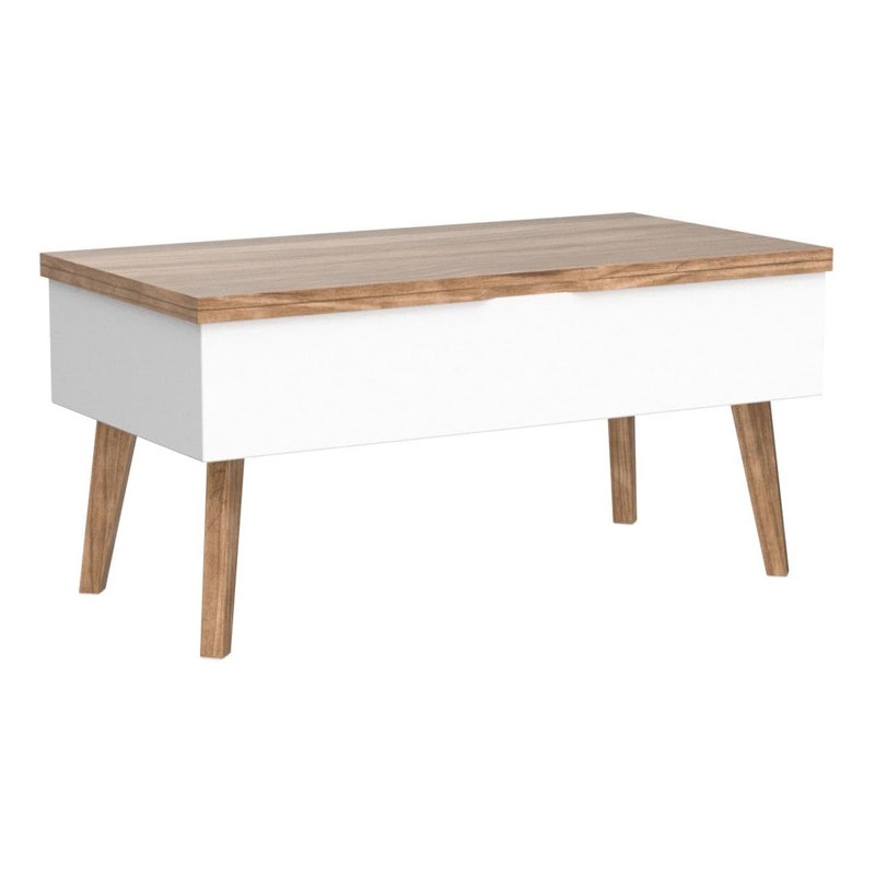 3 In 1 Lift Top Coffee Table With Storage, Convertible To Dining Table Or Work Desk, Easy 10-Minute Assembly, Sturdy Metal Mechanism, Modern Design