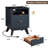 Hardester Vintage 2 - Drawer Nightstand with Charging Station, Bedside Table with Open Shelf-394374389