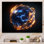 Orbite bleue et bleue - Art mural
