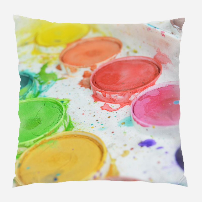 Housse et insert de coussin carré Wingo, Microsuède, Intérieur