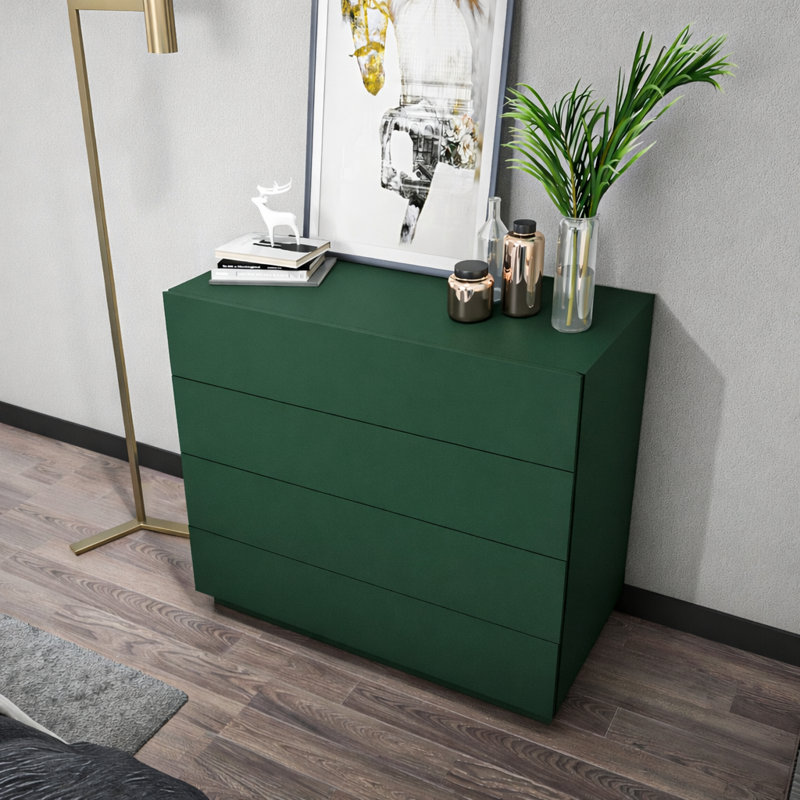 Commode pour femme 4 tiroirs l 35,4 "Charliyah, Silva