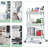 Stainless Steel Utility Rolling Cart, Metal Cart,3 Tier Rolling Cart,Utility Cart with Wheels,Bathroom Cart,Salon Trolley Cart,Kitchen Storage Cart-78878955