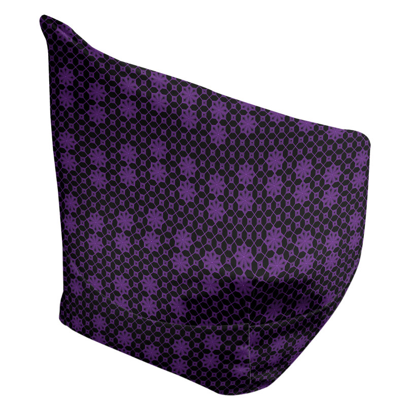 Fauteuil à billes standard & Leffel, H 86 po x l 27 po x P 43 po, Pas de bourre, Mauve / Noir