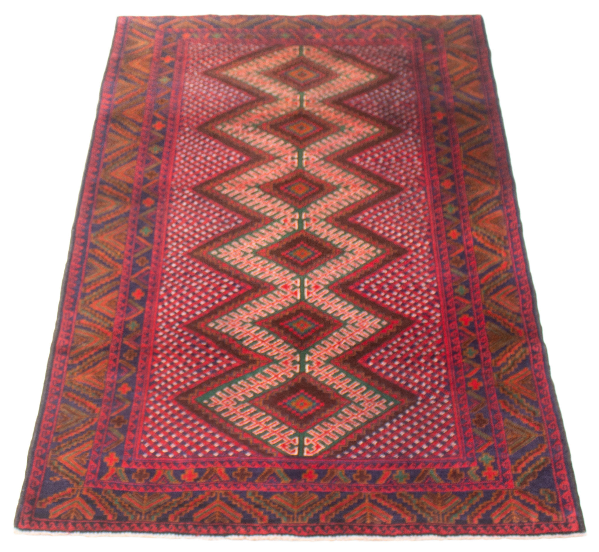 Bungalow Rose Teimani Dark Red Rug 3'8