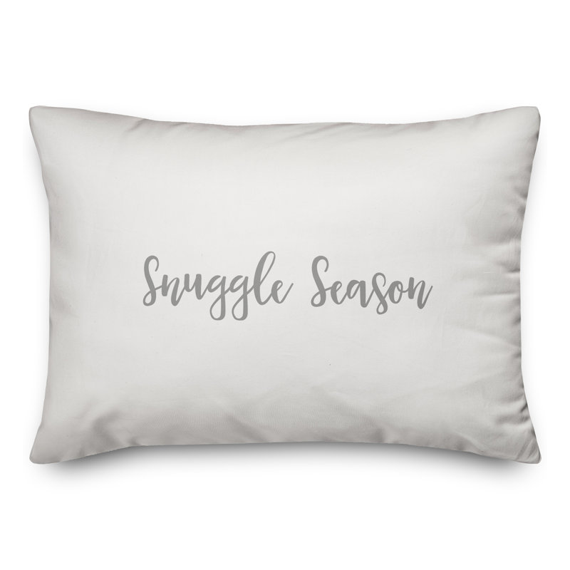  Coussin Snuggle Season, Gris / blanc