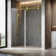56"-60" W X 72" H Single Sliding Frameless Shower Door with Upgraded 3/8" Tempered Clear Glass