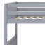 Lit superposé double au-dessus de double en bois d'hévéa - lit gigogne simple, échelle, garde-corps et convertible en 2 lits doubles-1083736561