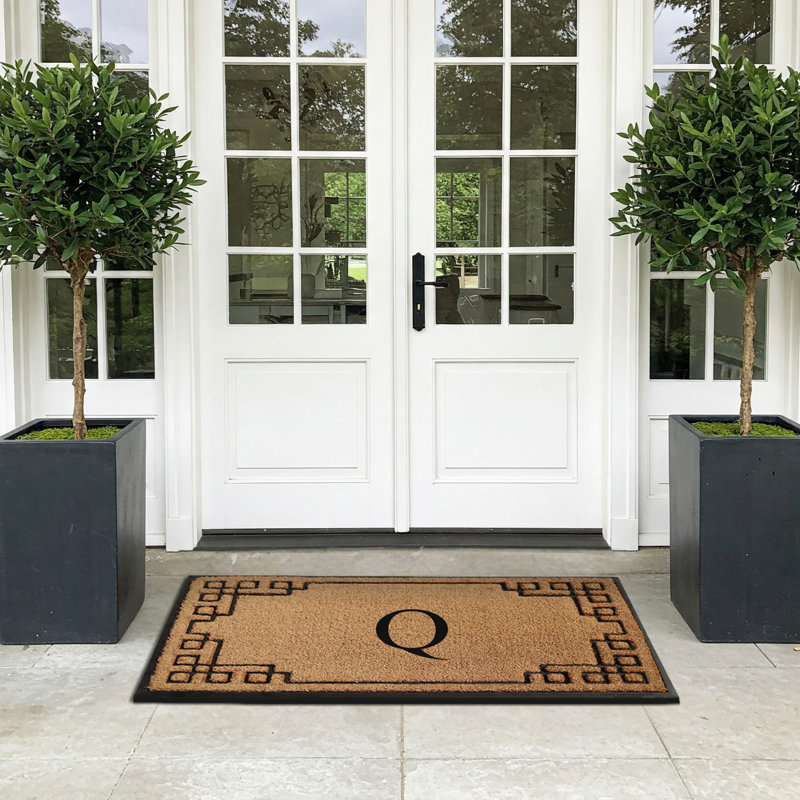 Tapis d'entrée antidérapant Monogram, L 36 po x L 72 po, Q