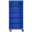 Bibliothèque mobile en acier Sandusky par l 36 po x P 18 po x H 78 po Sandusky-15959986