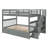 Hideshi Kids Bunk Bed with Trundle for Bedroom, Dorm, Adults-356978840-356978841