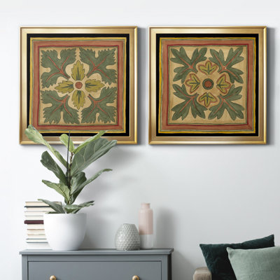 " Arts And Crafts Leaves Iii (Hi) " 2 - Pieces