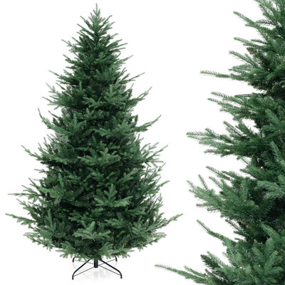 Artificial Xmas Tree With Pvc Pe Branch Tips Warm White Led Lights