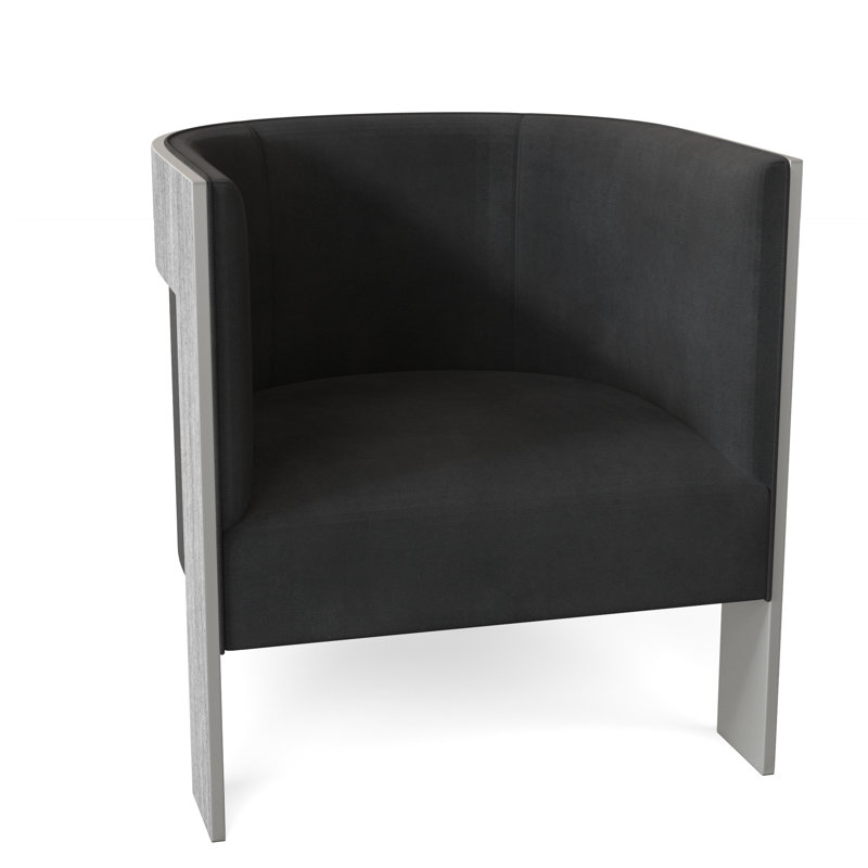 Cosway 28" Wide Barrel Chair, Akiko Graphite Performance 5534-011
