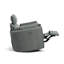 Fauteuil inclinable pivotant douillet et confortable avec appui-tête et repose-pieds réglables-762302973