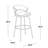Jie 30" Fixed-Height Barstool - Set Of 2-100480872-100480871