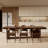 Tan Rectangular Solid Wood Butterfly Leaf  Dining Table-107659947