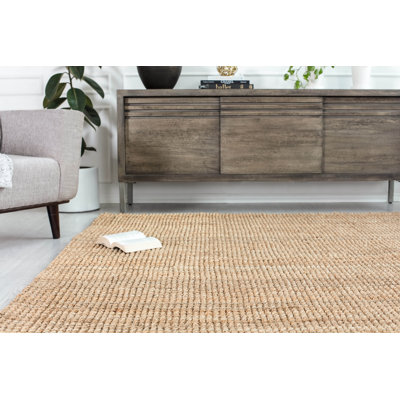 Fermin Chevron Jute / Sisal Area Rug