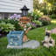 Statue de jardin de bouledogue français