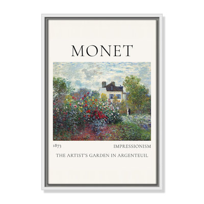 Artists Garden in Argenteuil Print by Claude Monet