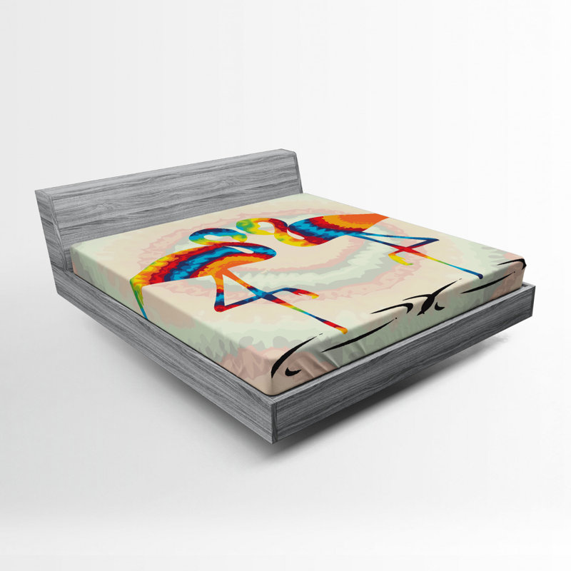Drap-housse flamant rose, Grand
