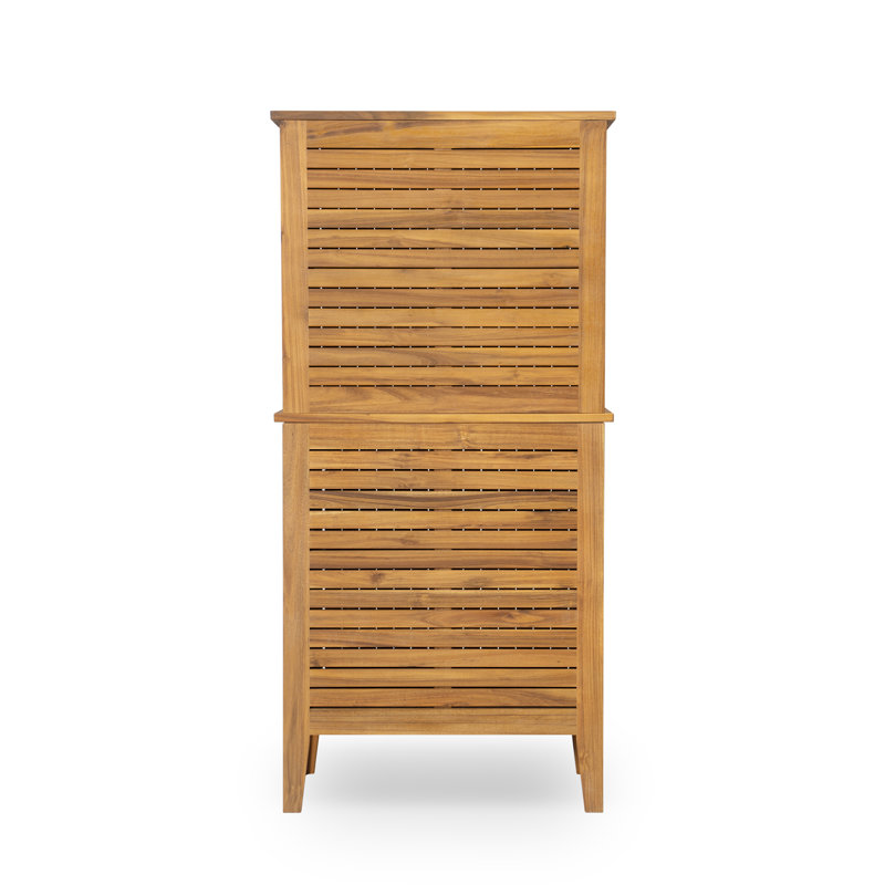 Kedzie Acacia Wood Cabinet, 61.8" H x 30" W x 16.14" D