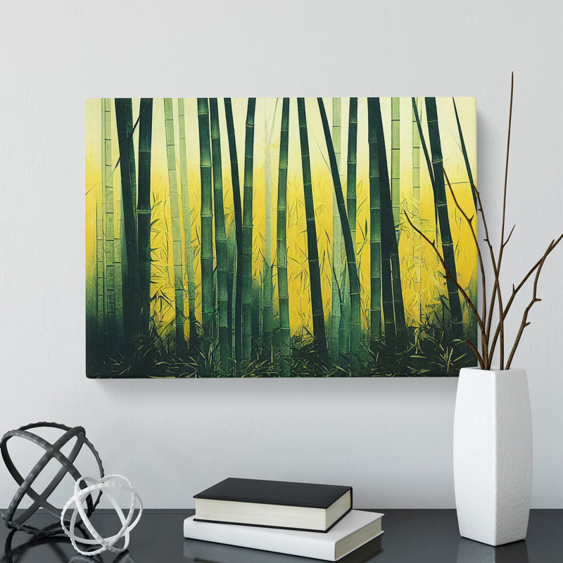 Artistic Bamboo Forest - Wrapped Canvas, 35cm H x 50cm W x 3cm D