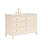 47.76 " W Freestanding Standard Free Standing Single Double Single Vanity Bathroom Vanity With Marble Top