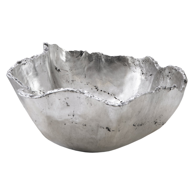 Resin Composite Bowl, Silver Leaf, Small