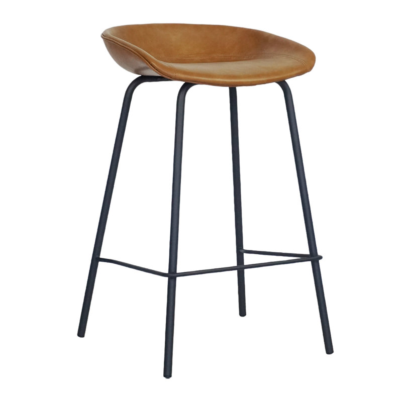 Tabouret Kuhl Moulden, Tanné, Tabouret de comptoir (siège d'une hauteur de 25,