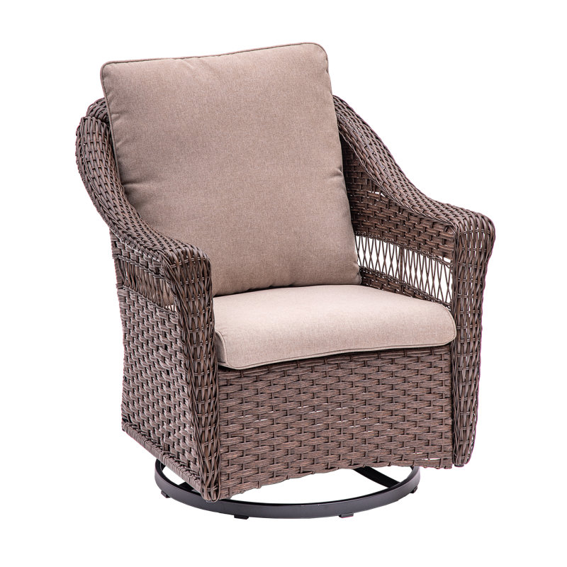 Fauteuil oscillant extérieur en osier Clavier