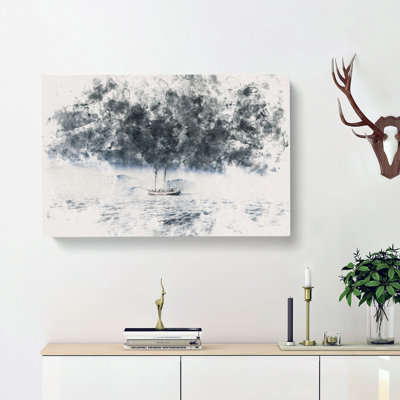 Boat In The Arctic - Wrapped Canvas