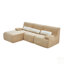 Canapé modulaire moderne en forme de L sans os pour un salon confortable et l'heure du café, personnalisable et confortable-2114908250
