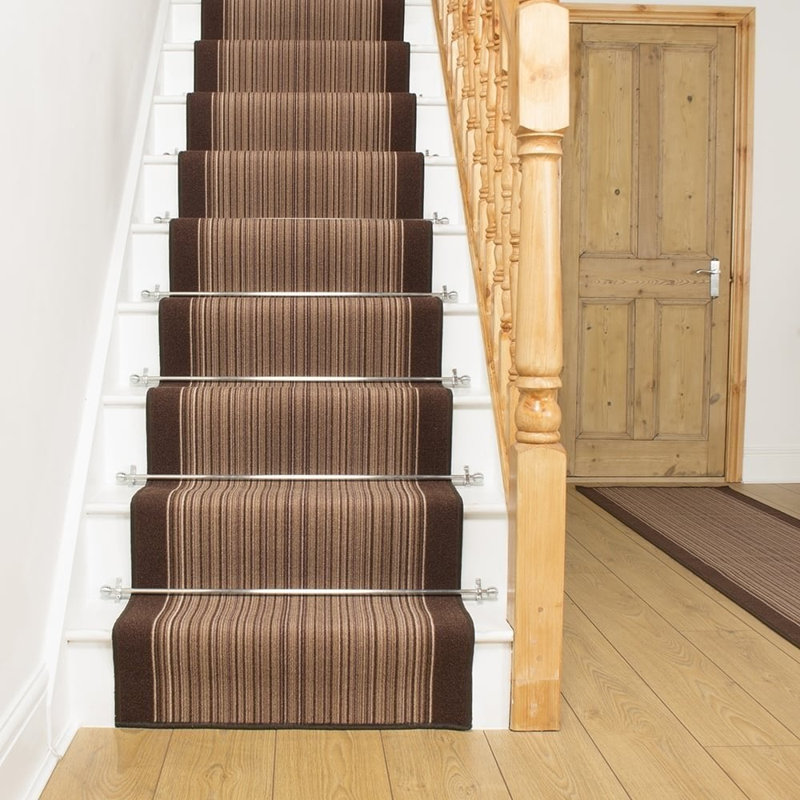 Stair Runner Allante Striped Indoor Area Rug, Runner 810cm x 66cm