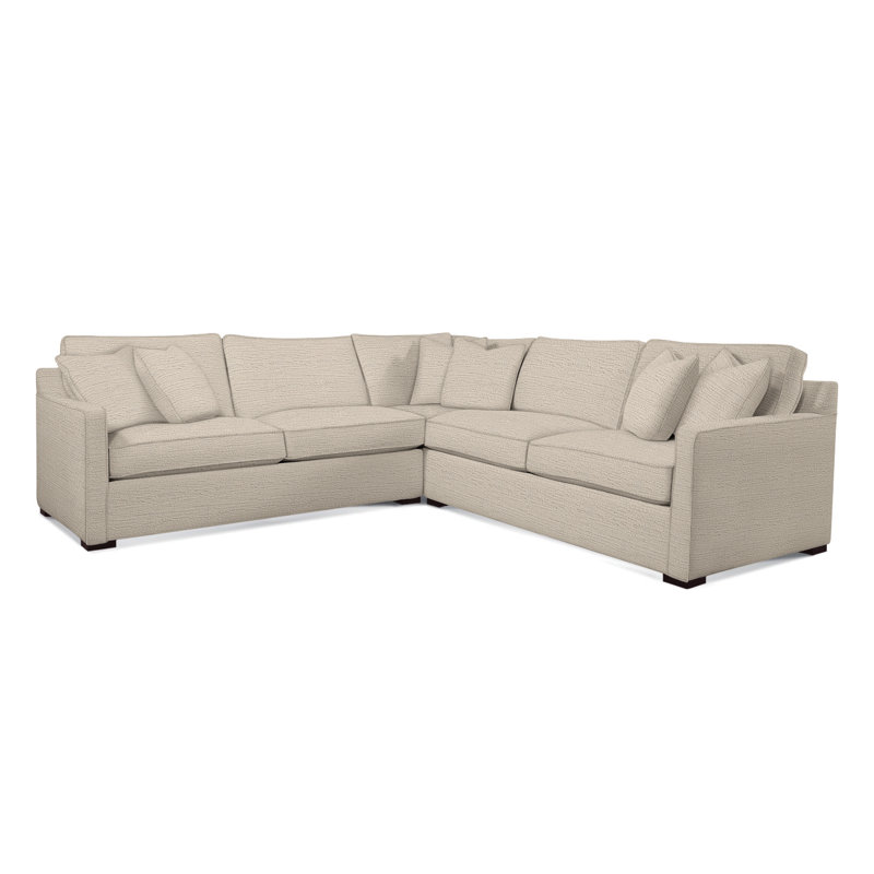 Brentwood Sectional, Brown Geometric, 0456-33, Java