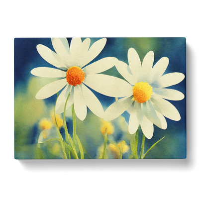 Irresistible Daisy Flowers - Wrapped Canvas Painting