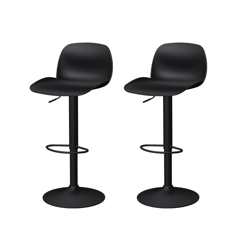 Tabouret de bar Doroty, Blanc/bleu bébé