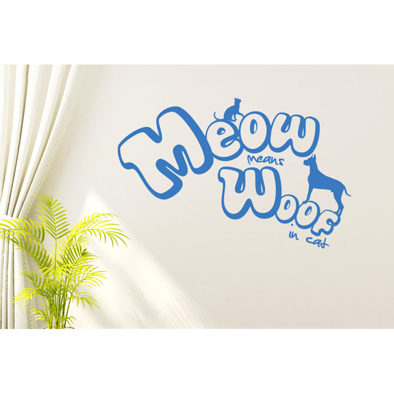Non-Wall Damaging Wall Decal, Large, Blue