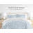 8-Piece Reversible Bedding Bundle - Patterned Duvet Cover, Comforter Insert and Solid Sheet Set-99311788-99311794