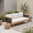 Wooden Patio Sofa with Cushions