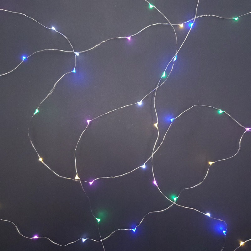 Battery Operated LED Fairy String Lights - 2 Count, Multicolor