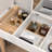 Vanity Table with Solid Wood Legs and Flip-Up High Definition Mirror