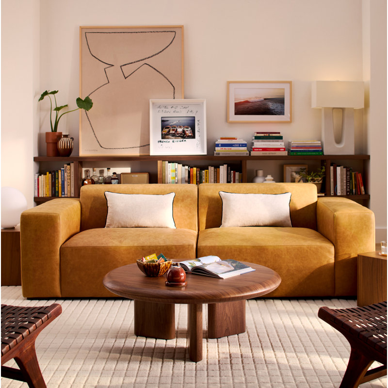 Harper Round Coffee Table In Walnut